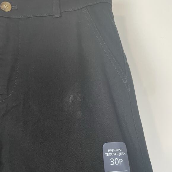 J. Crew Factory Petite High‎ Rise Trouser Jean Black 30P CB676 Minimal Capsule - Picture 11 of 11